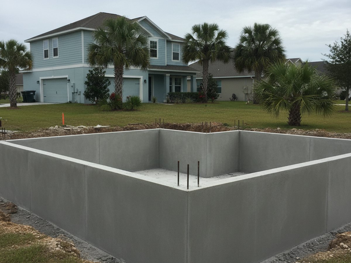 Pool Deck Concrete completed by PFL Concrete Co. in New Smyrna Beach, FL