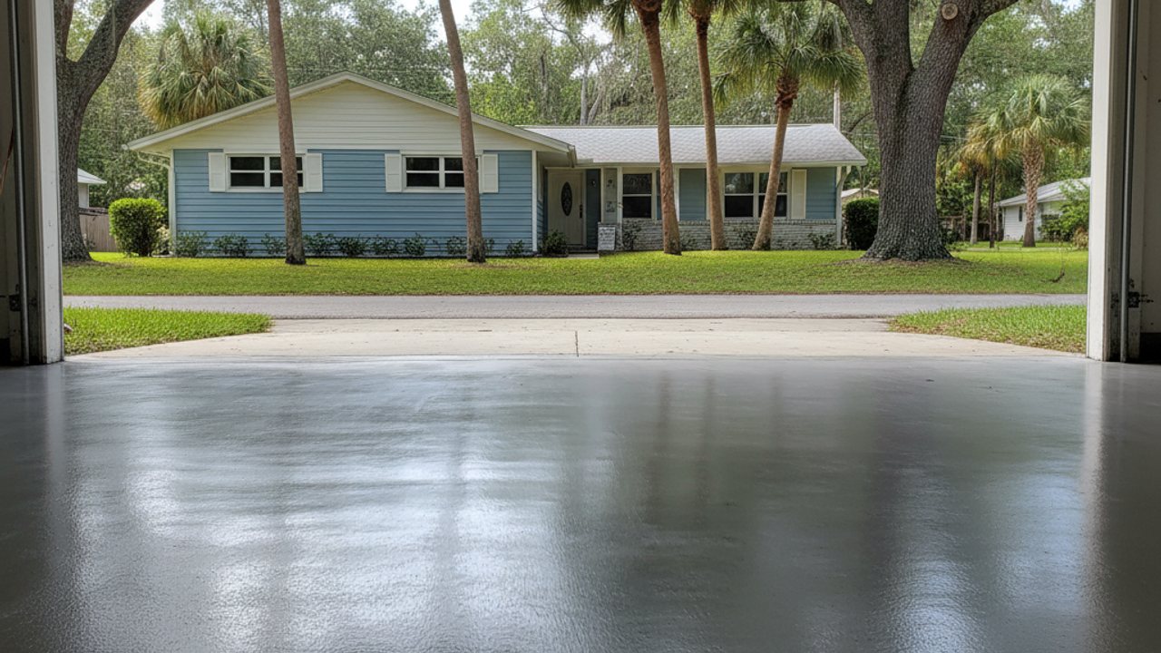 Exposed Aggregate Concrete completed by PFL Concrete Co. in Orange City, FL