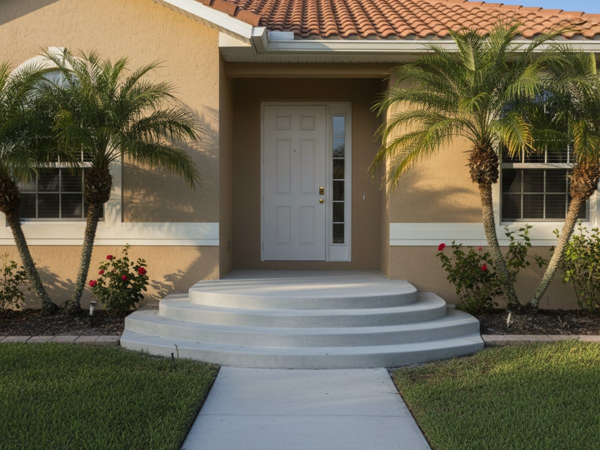 Concrete Patios completed by PFL Concrete Co. in Holly Hill, FL